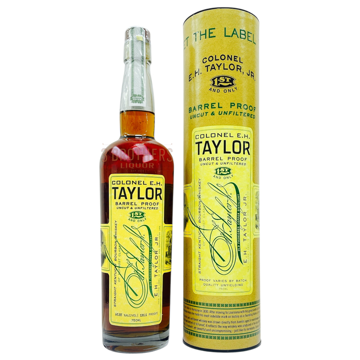 Colonel E.H. Taylor Jr. Barrel Proof Uncut & Unfiltered Bourbon Whiske ...