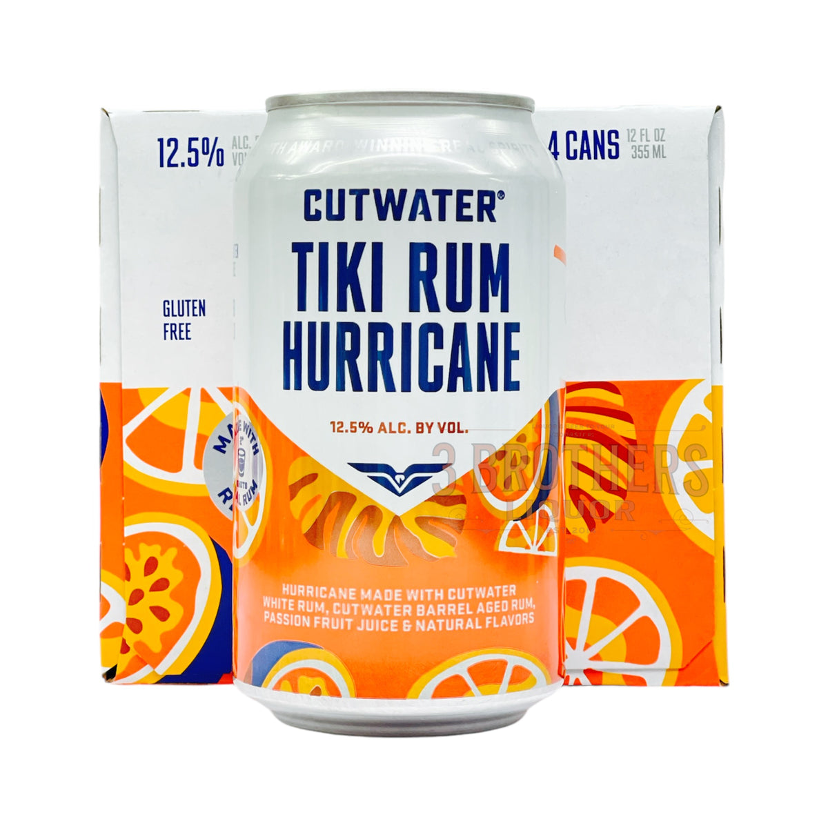 Cutwater Tiki Rum Hurricane RTD 4PK Cocktail Cans – 3brothersliquor
