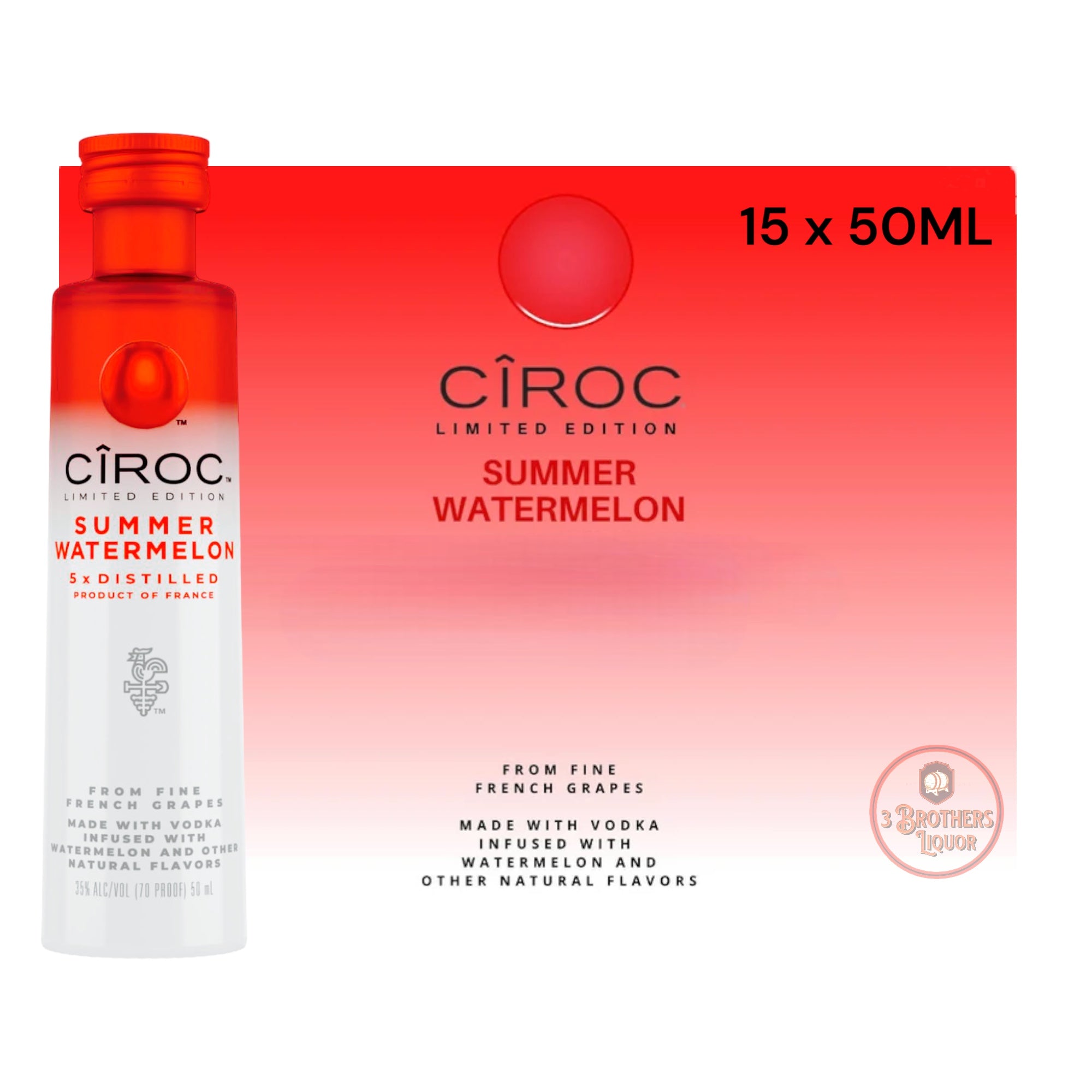Ciroc Summer Watermelon Vodka 750ml - Luekens Wine & Spirits