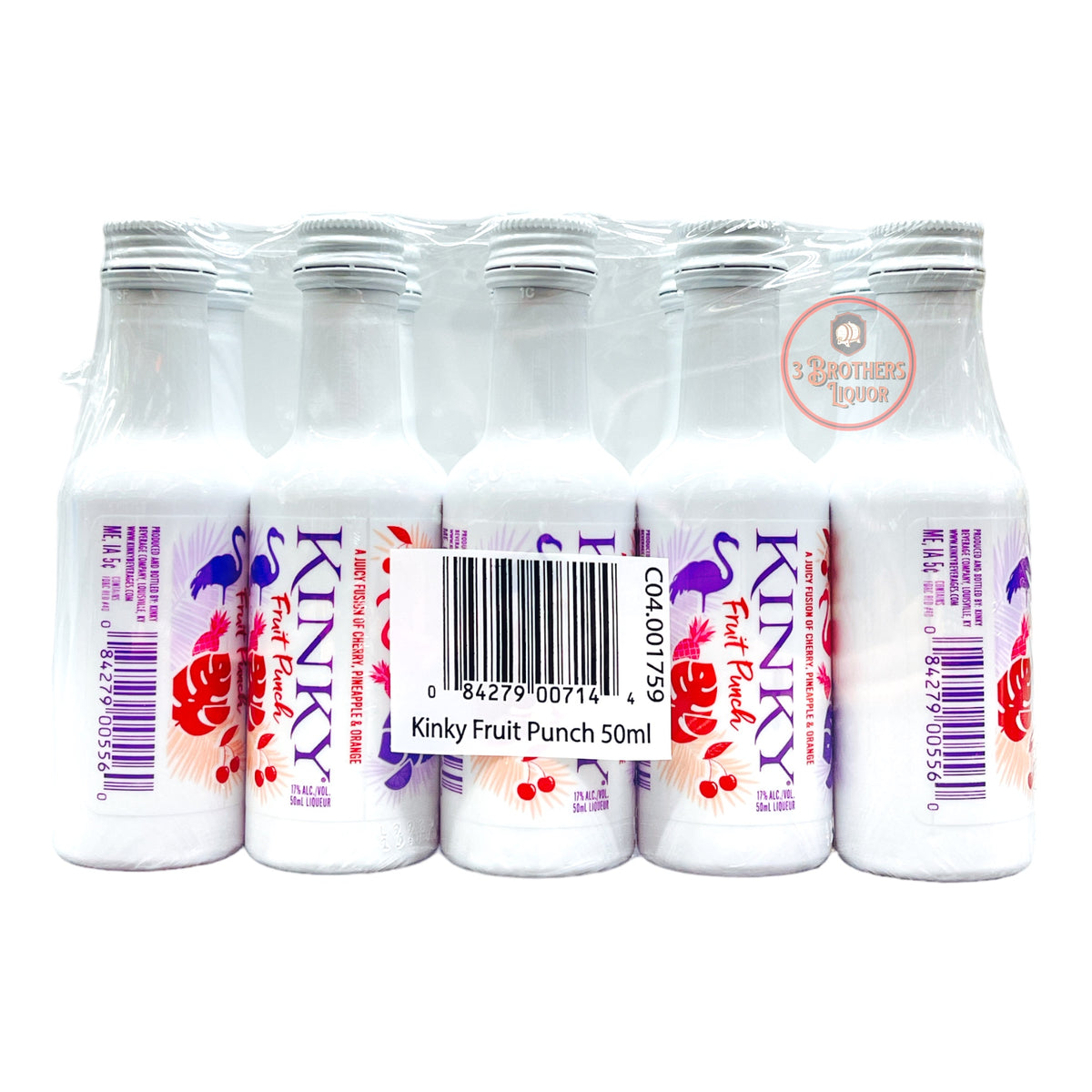 Kinky Fruit Punch Liqueur Miniature Shots (10 Of 50ML) 3brothersliquor