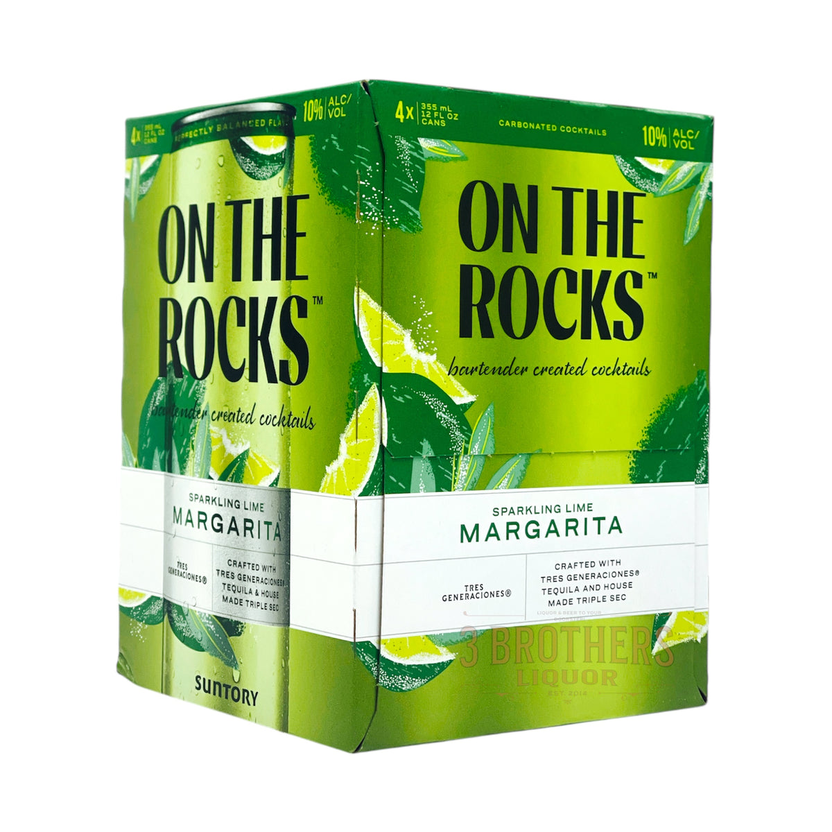 On The Rocks Sparkling Lime Margarita 4Pk Cocktail Cans – 3brothersliquor
