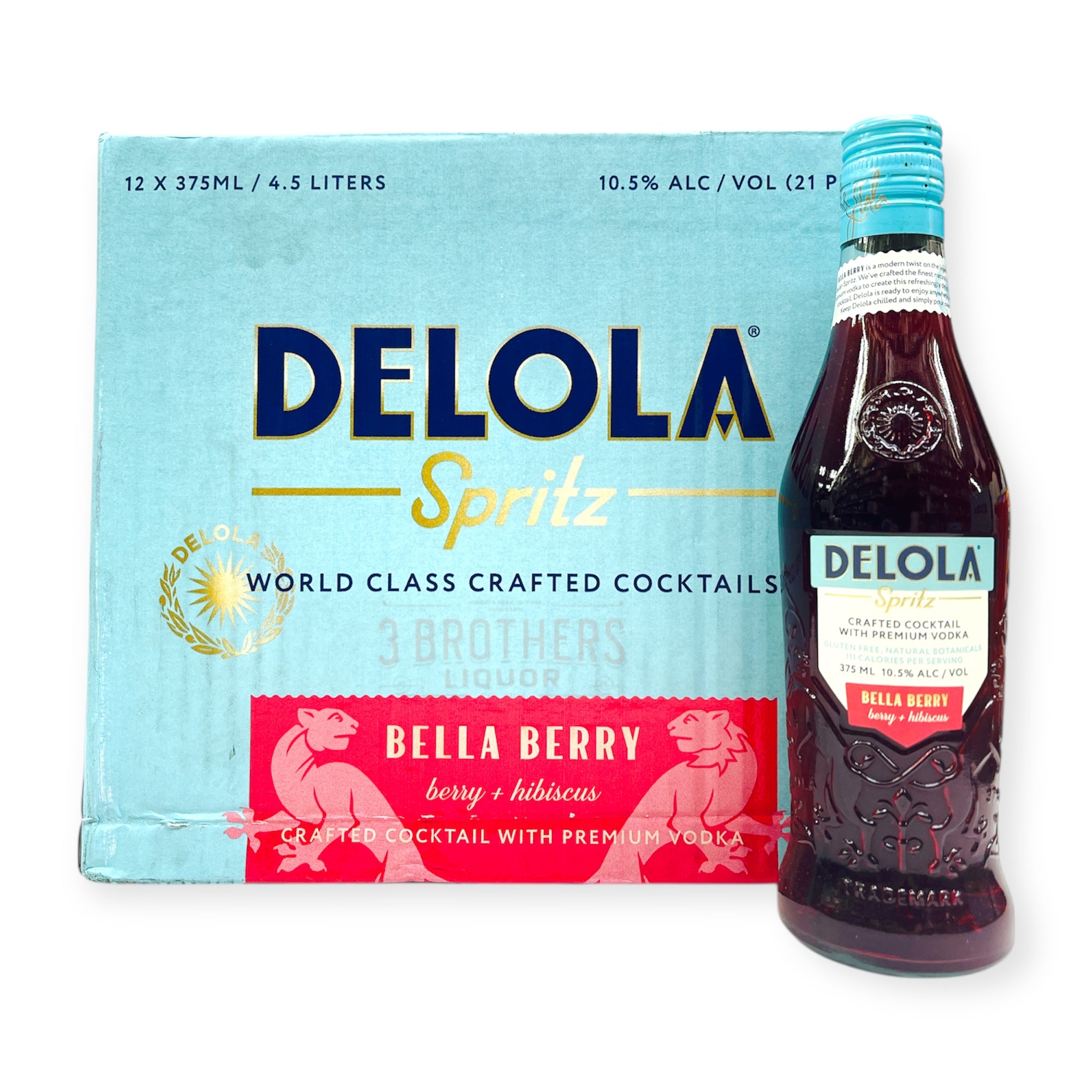 Delola Bella Berry Cocktail By Jennifer Lopez Full Case (12 x