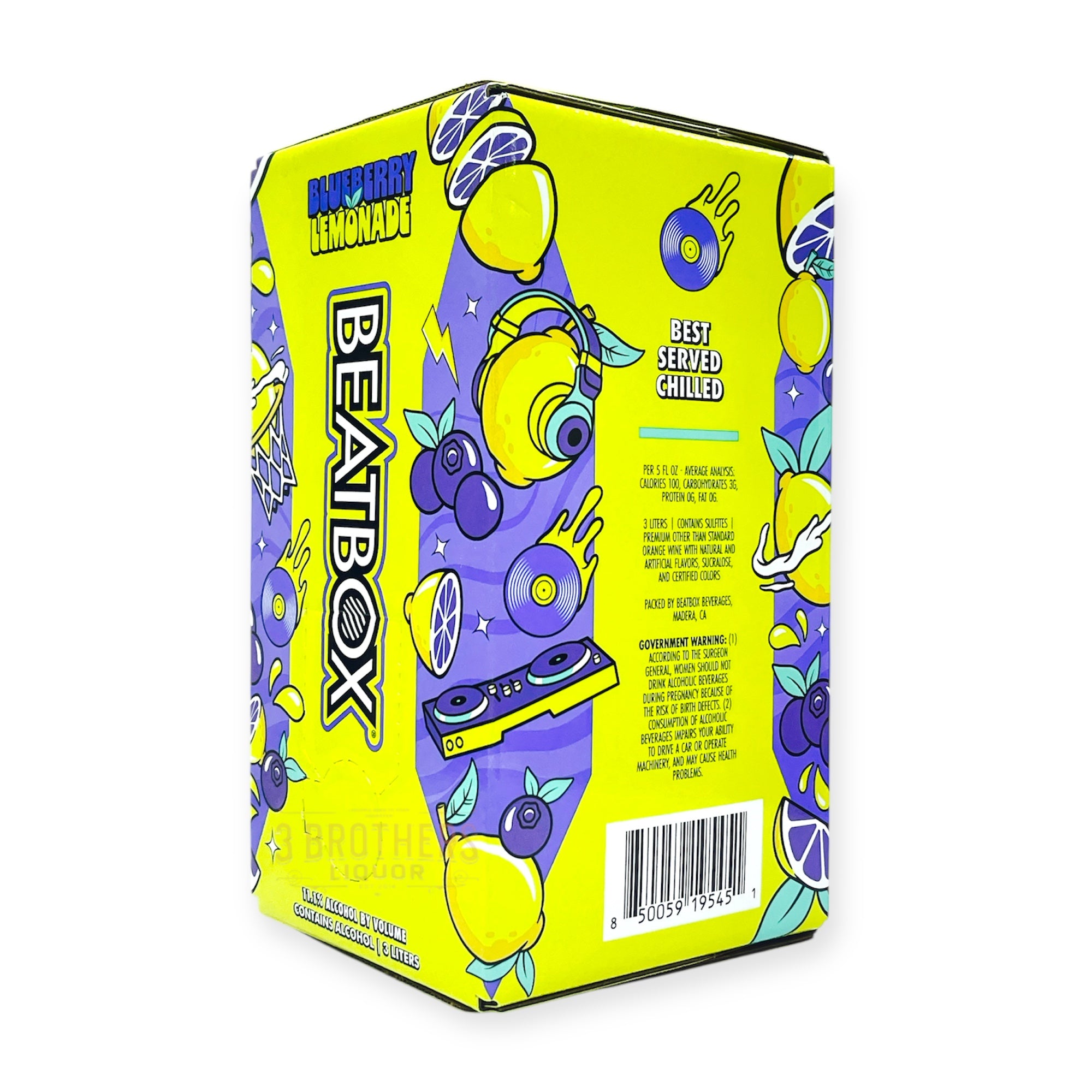 Beatbox Blueberry Lemonade Exclusive Flavor By Shaq (3 Liters
