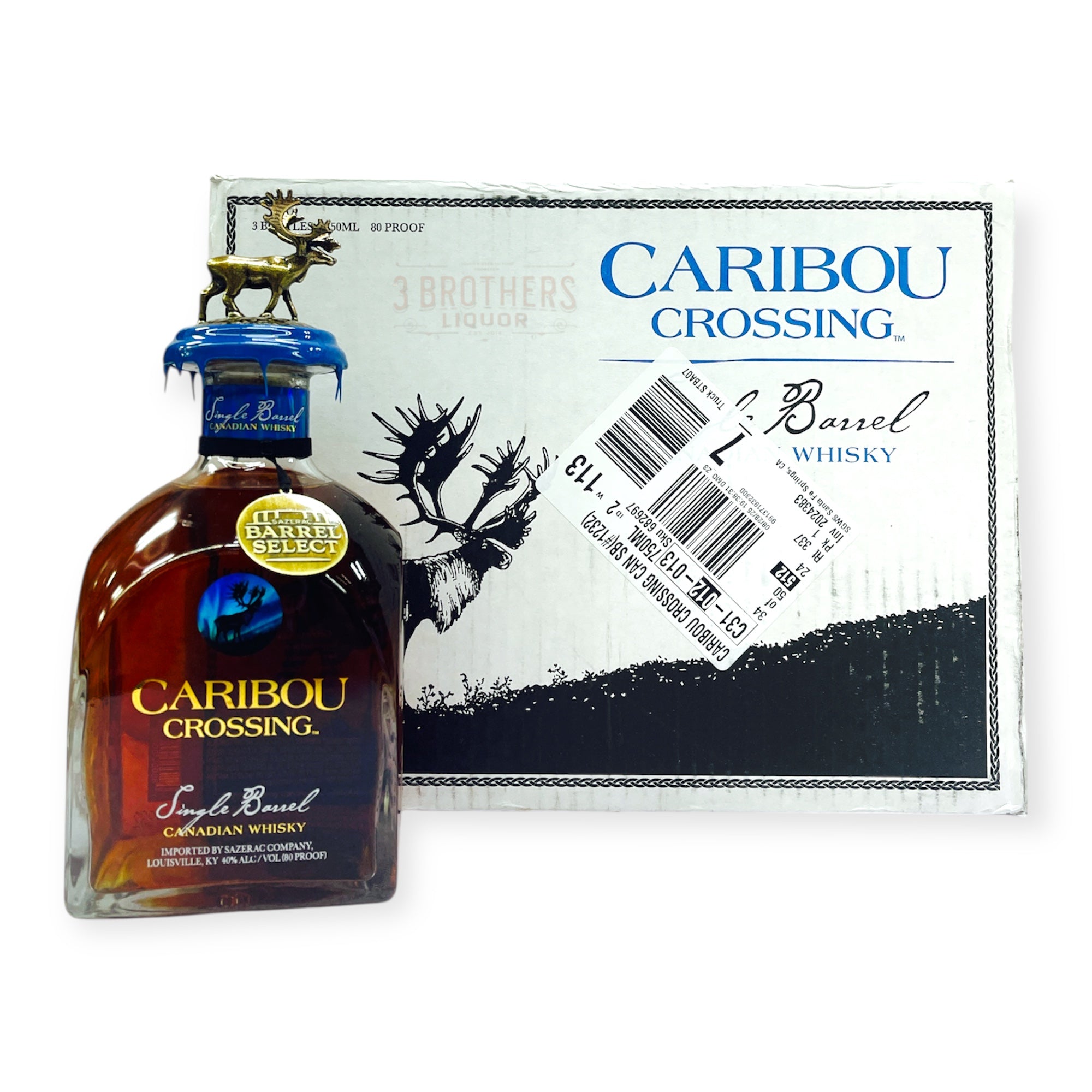 Caribou Crossing Single Barrel Barrel Select Canadian Whisky (3 x