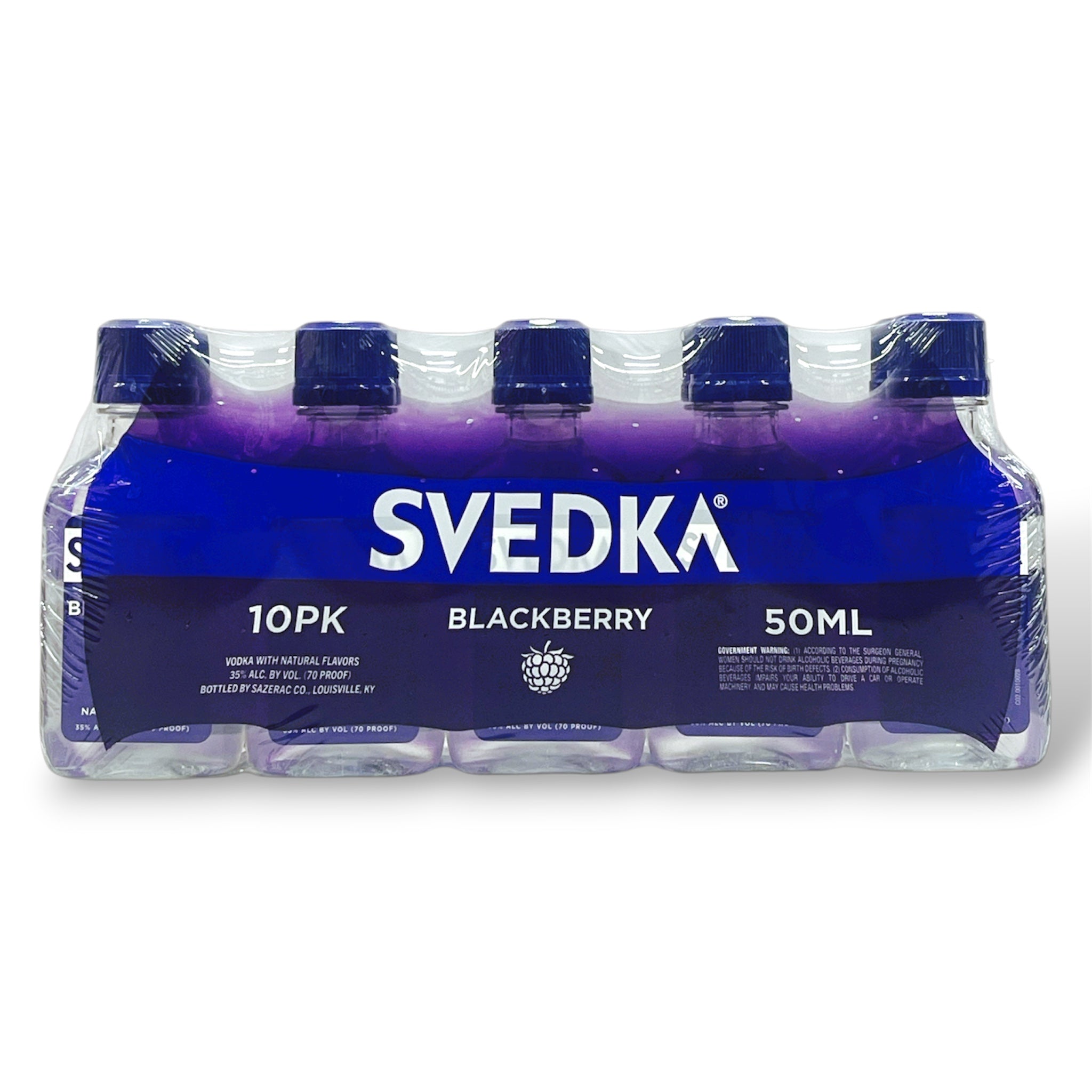 Svedka Blackberry Flavored Vodka Mini Shots (10 Of 50ML