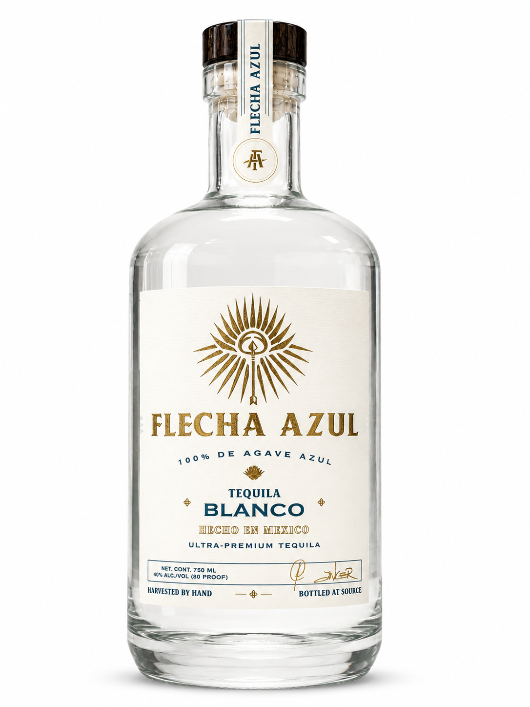 Flecha Azul Tequila Blanco 750mL 100% Blue Agave Ultra-Premium