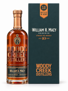 Woody Creek William H. Macy Reserve 3.0 10-year rye whiskey bottle and gift box