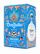 Don Julio Blanco tequila 750ml colorful blue soccer-themed gift box