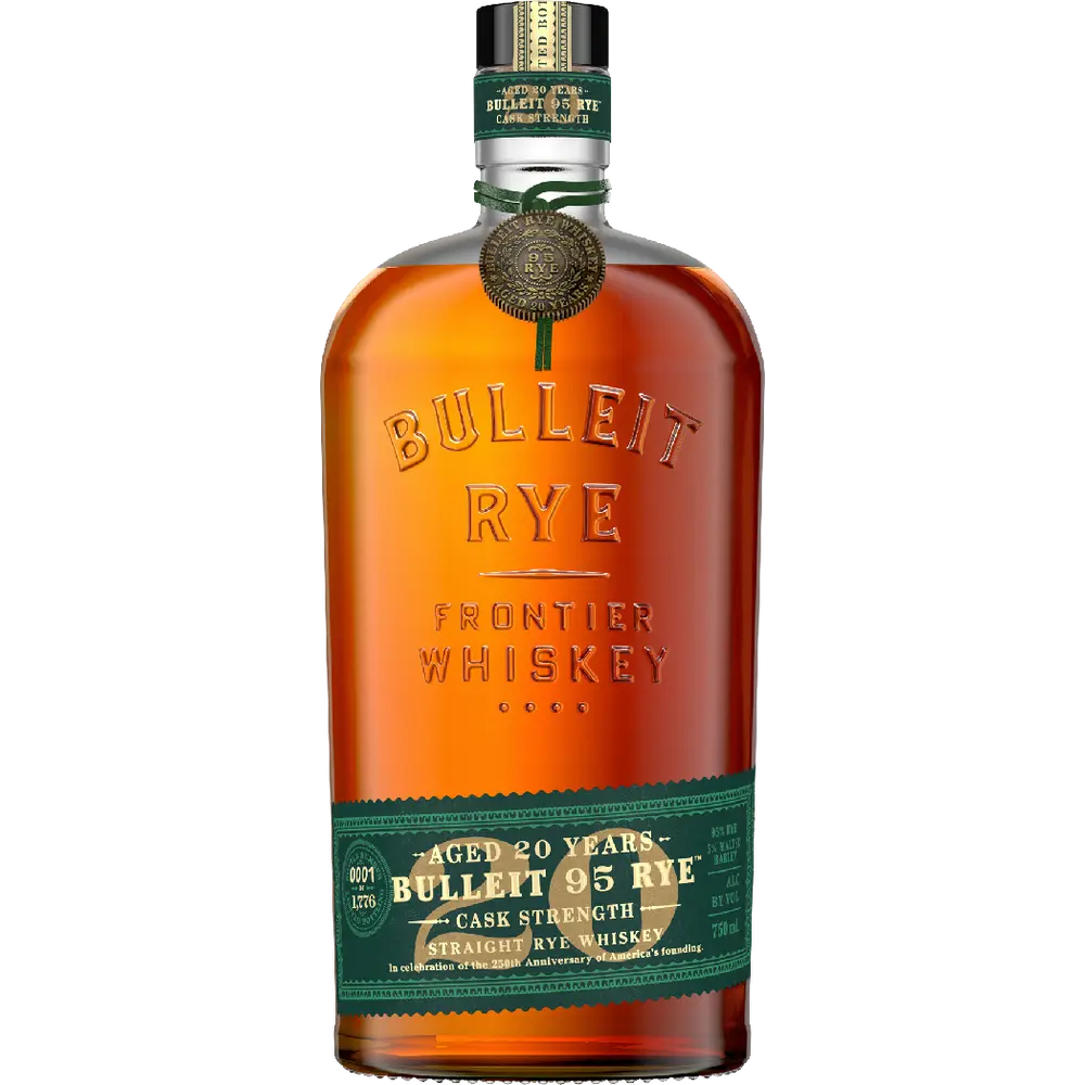 Bulleit 95 Rye aged 20 years cask strength straight rye whiskey 750ml bottle
