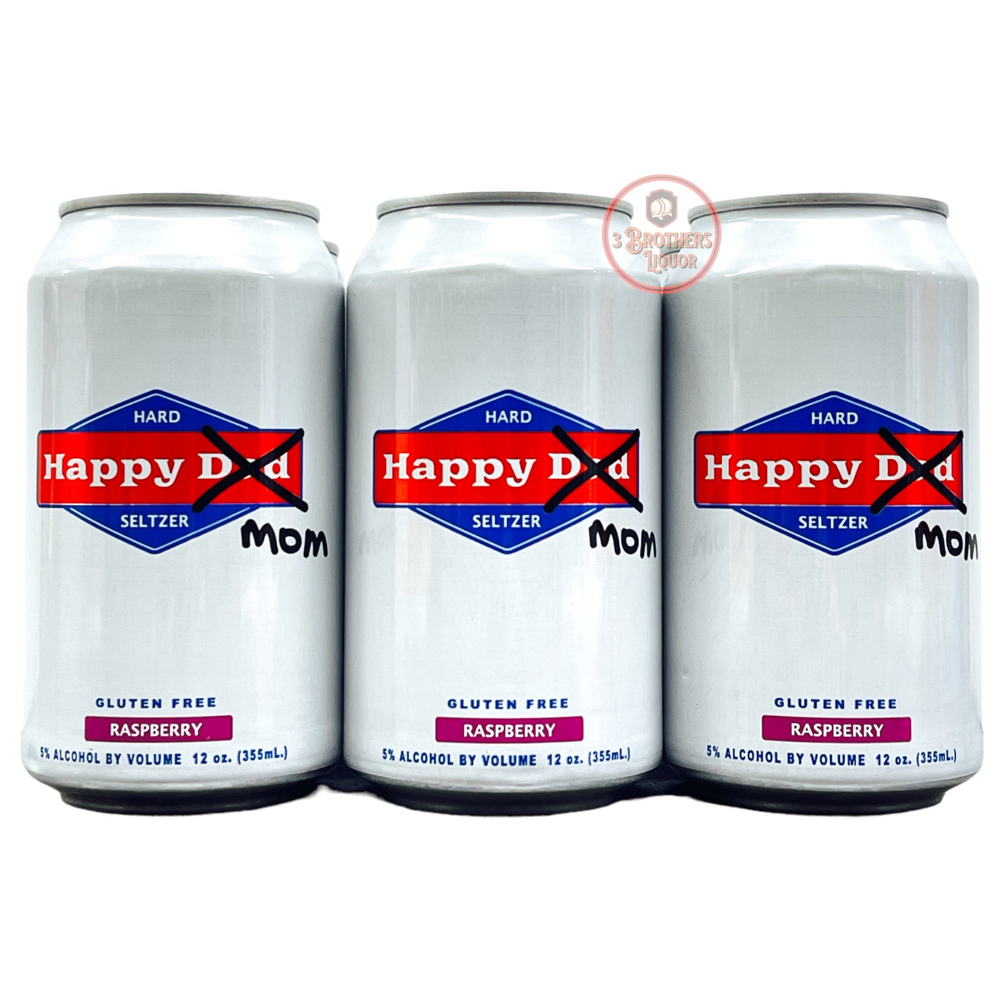 Happy Mom Raspberry Hard Seltzer By Happy Dad (6Pk Cans) – 3brothersliquor