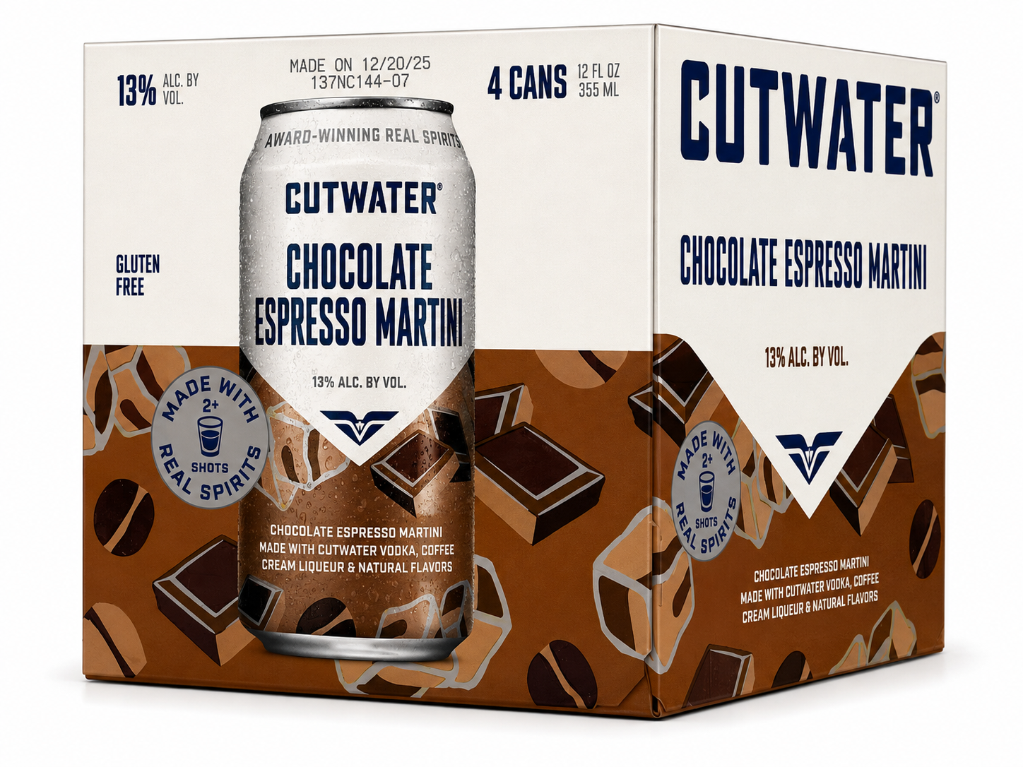 Cutwater Chocolate Espresso Martini 4-Pack 12 FL OZ 355mL cans