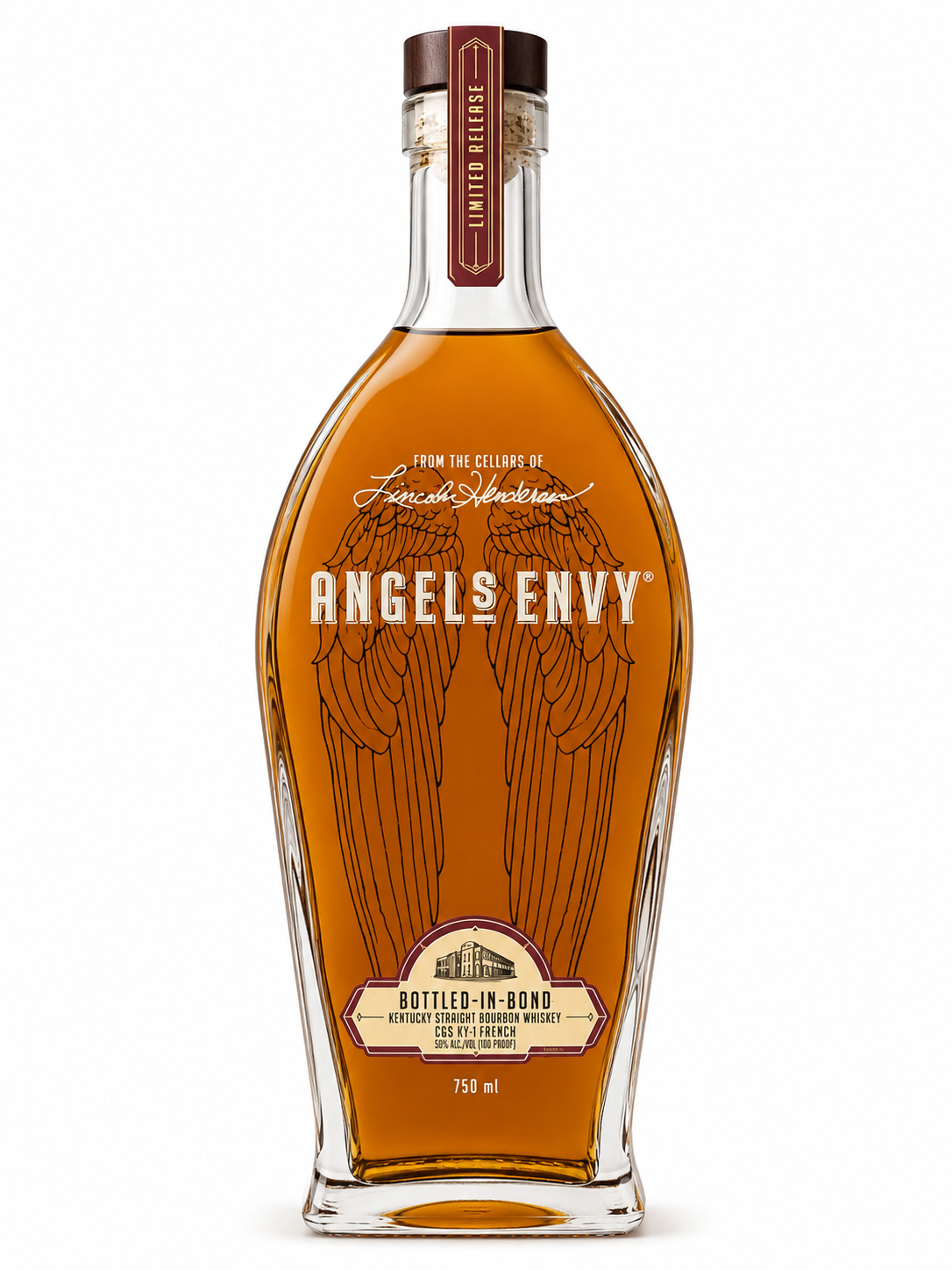 Angel's Envy Bottled-in-Bond Kentucky Straight Bourbon Whiskey Limited Release 100 Proof 750mL