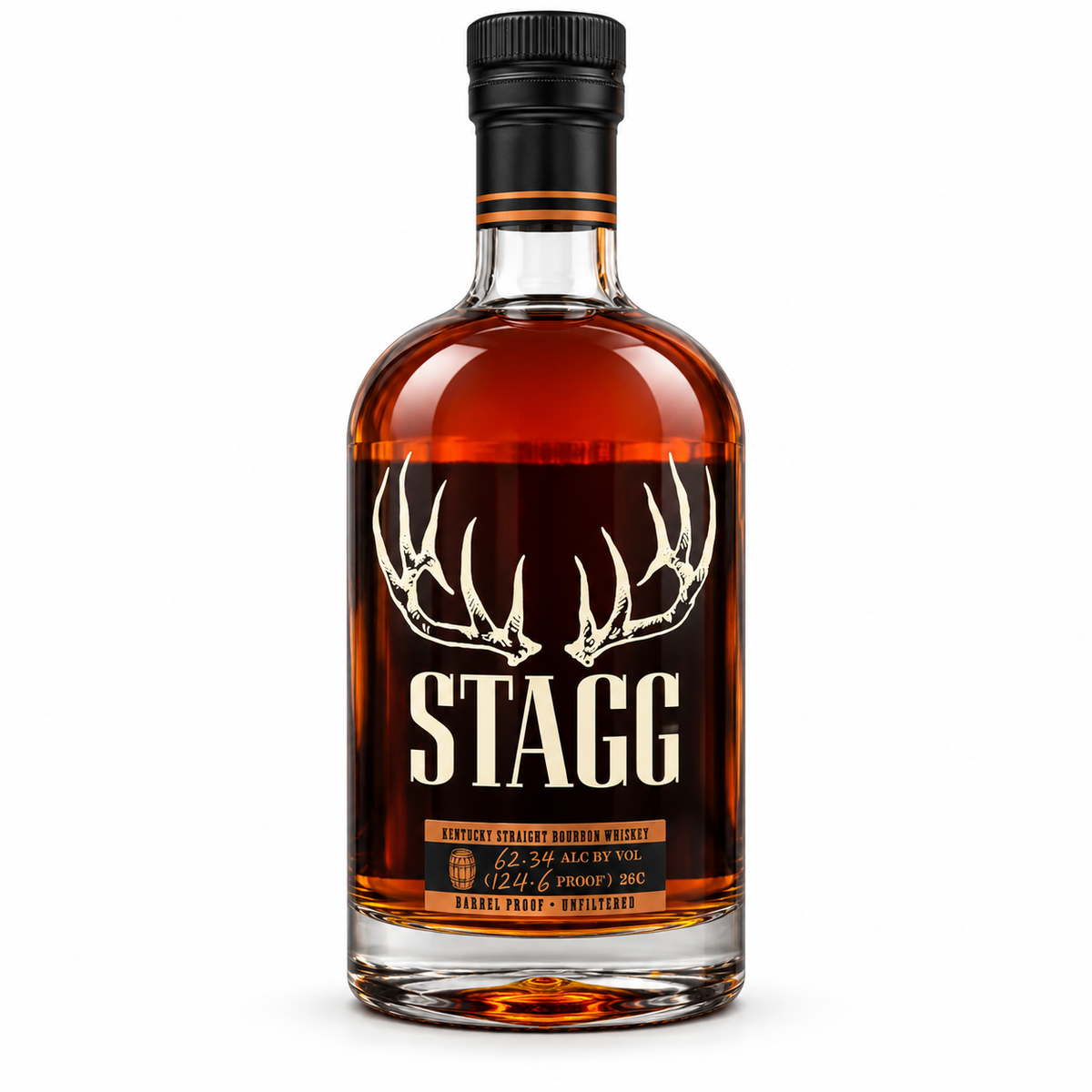 Stagg Batch 26C Kentucky straight bourbon whiskey bottle, 124.6 proof