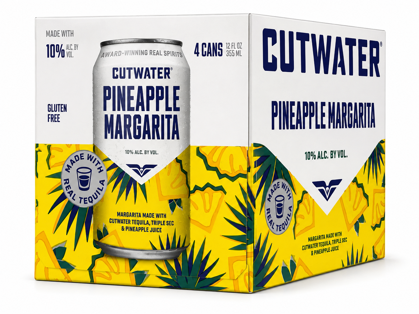 Cutwater Pineapple Margarita 4-Pack 12 FL OZ 355mL cans