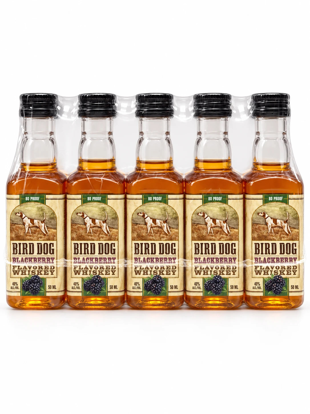 Bird Dog Blackberry Flavored Whiskey Mini Shots (10 Of 50ML)