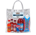 Liquid Luxe cocktail bag with ingredients inside the bag