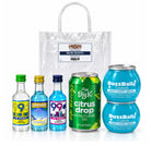 Neon Nights cocktail bag with ingredients outside the bag