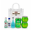 Triple Trouble cocktail bag with ingredients outside the bag