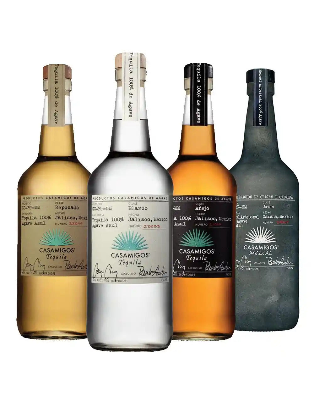 Casamigos Blanco Tequila Gift Set 750ml with 2 Rocks glasses