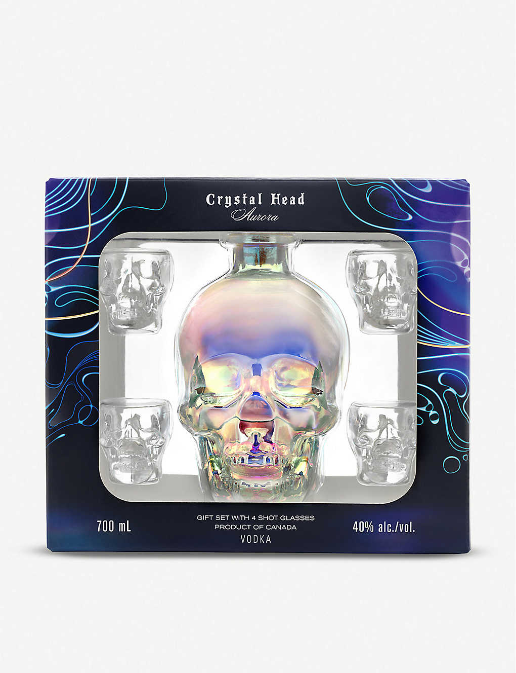 Crystal Head Vodka Aurora Gift Pack with 4x Glasses | House of Malt