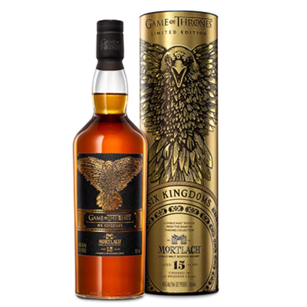 Game Of Thrones Six Kingdoms "Mortlach 15 Year Old" Scotch Whiskey.