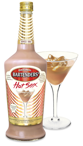 Bartenders "Hot Sex" Cocktail.