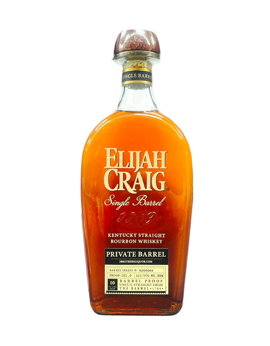 Elijah Craig Single Barrel Barrel Proof 121 Proof (By 3 Brothers Liquo