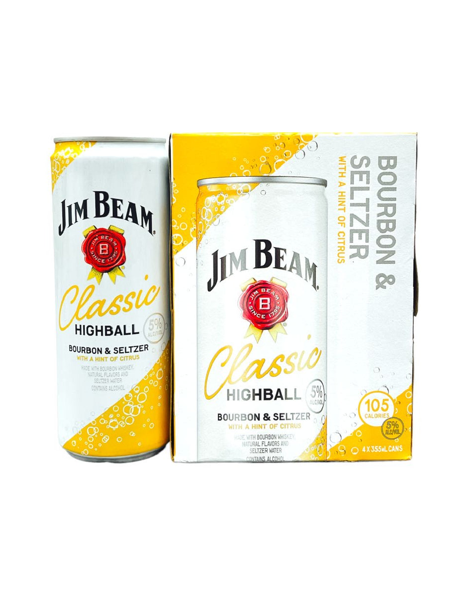Jim Beam Classic Highball Bourbon & Seltzer (4Pk12oz) 3brothersliquor
