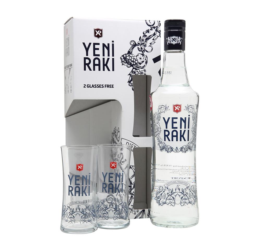 Yeni Raki 2 Glasses Free Gift Pack Arak - 3brothersliquor