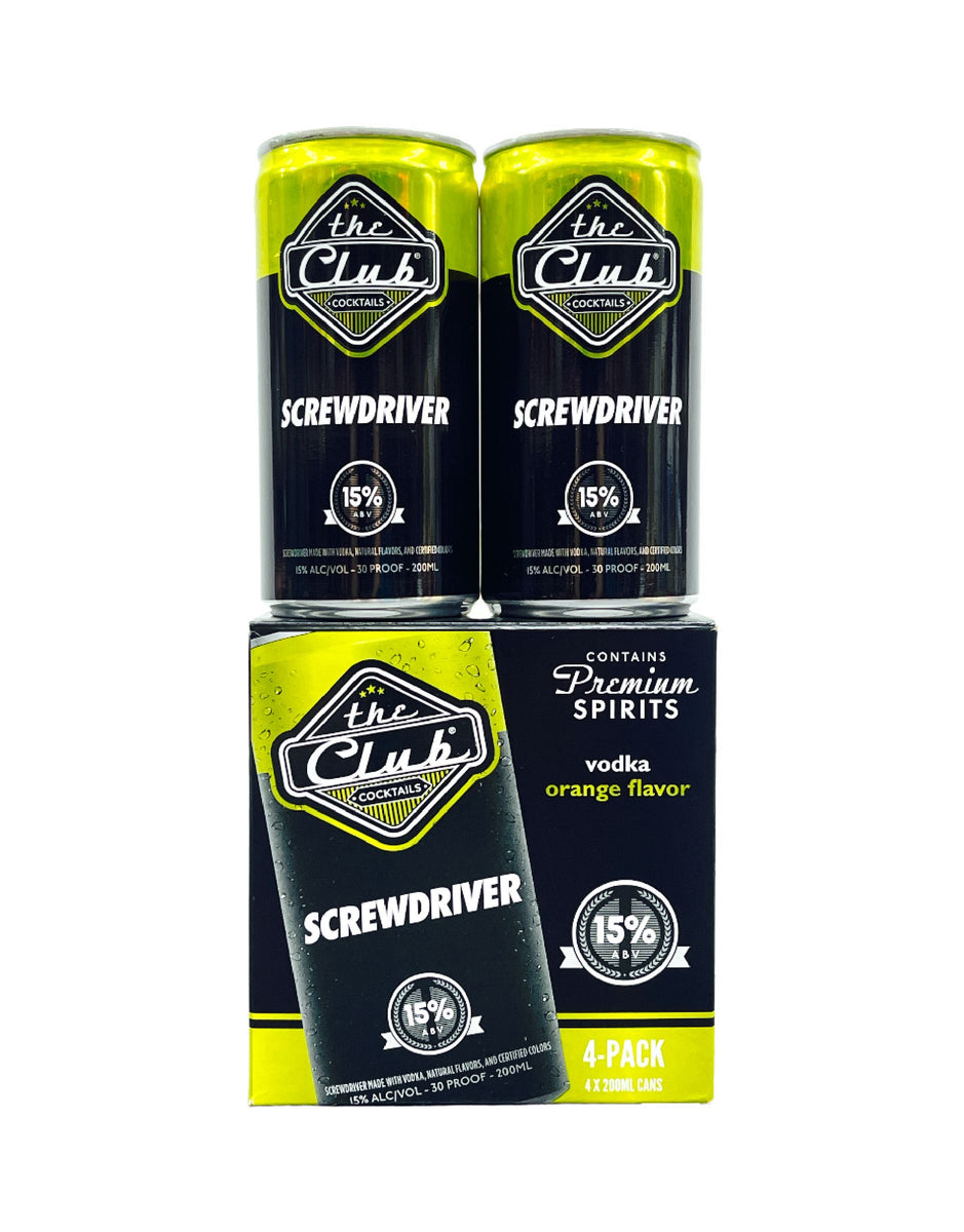 The Club Screwdriver Cocktails (4Pk Cans) 3brothersliquor
