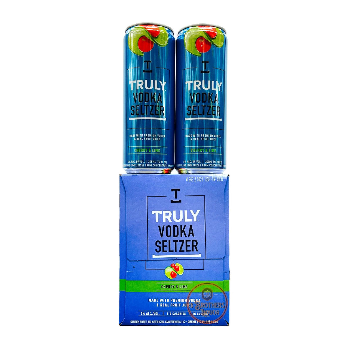 Truly Vodka Hard Seltzer Cherry & Lime Flavour Only (4pk Cans