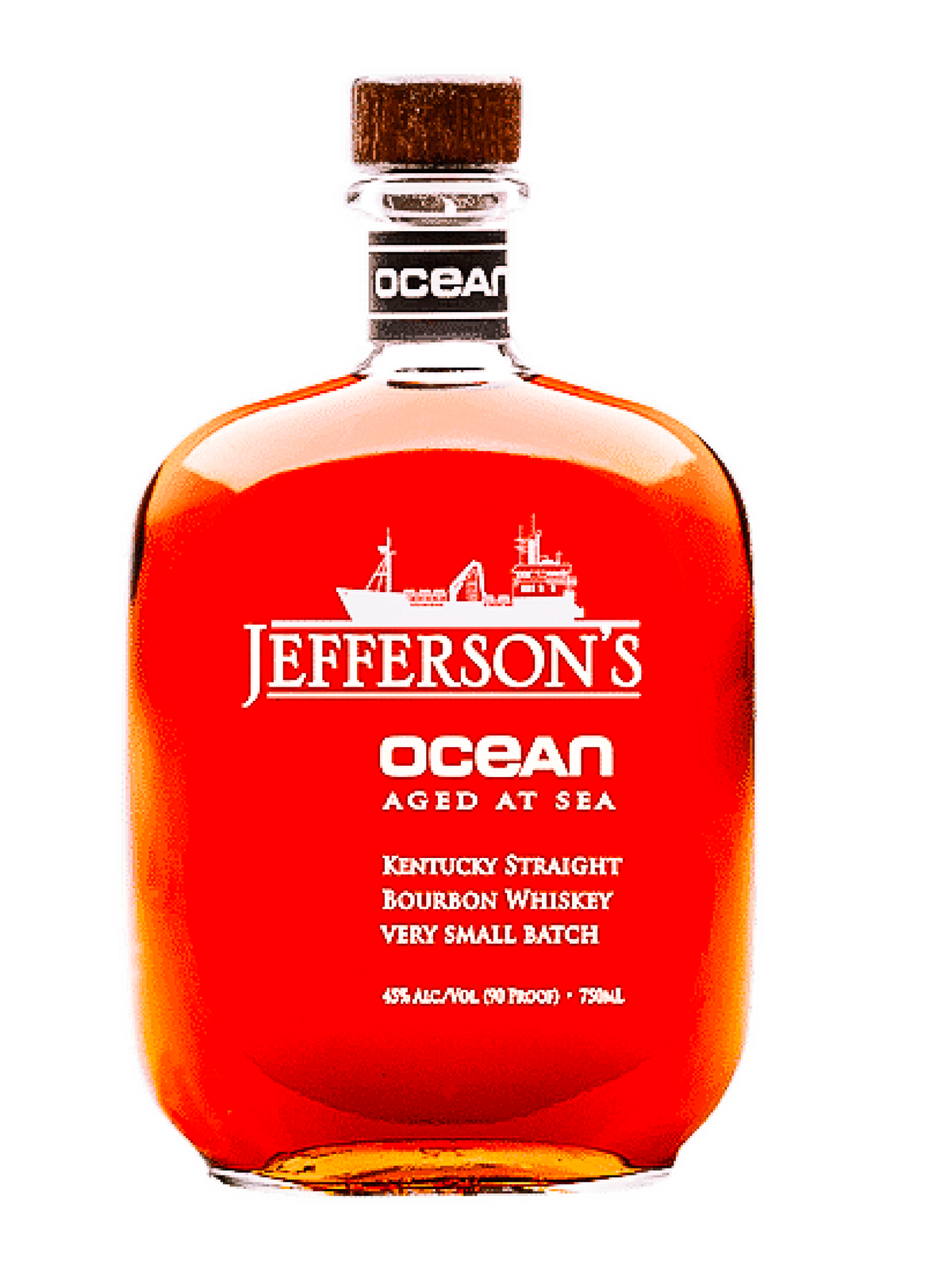 A*n様 OCEAN WHISKY Ship Bottle 10 Years O Jefferson's Ocean Aged At Sea 