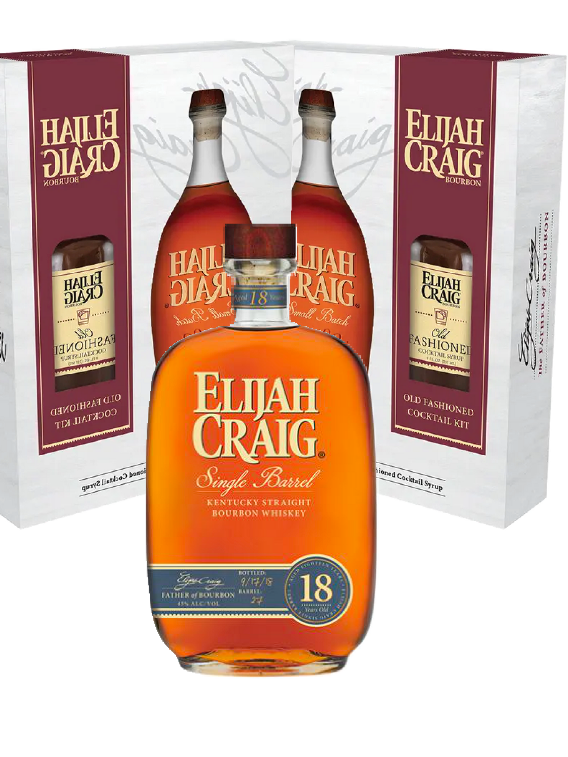 Elijah Craig Single Barrel 18 Year & 2x Elijah Craig Small Batch