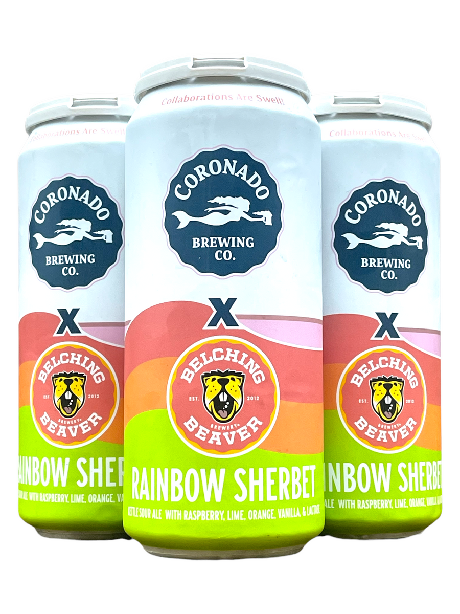 Coronado Brewing x Belching Beaver Rainbow Sherbet Sour Ale Beer (4PK