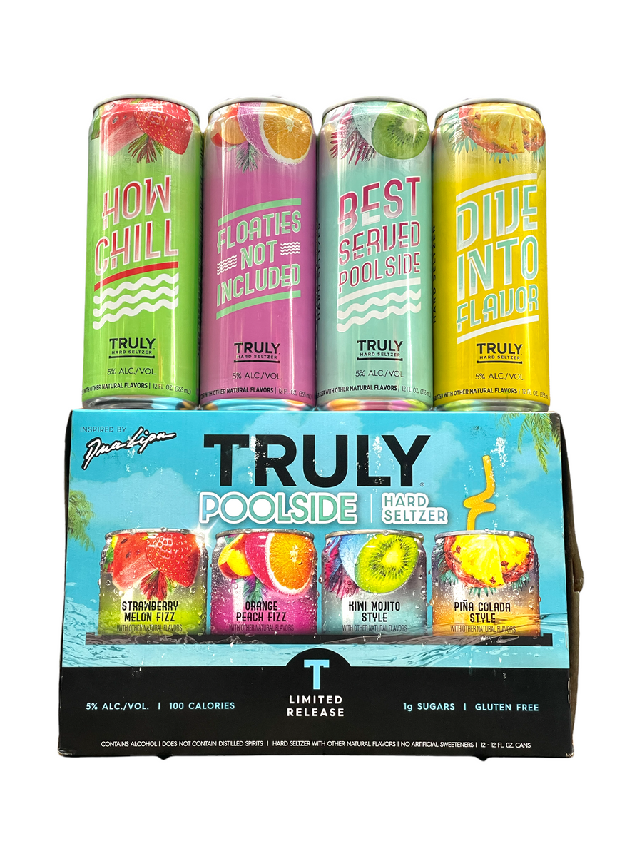 Truly Poolside Hard Seltzer Inspired By Dua Lipa (12PK Variety Cans