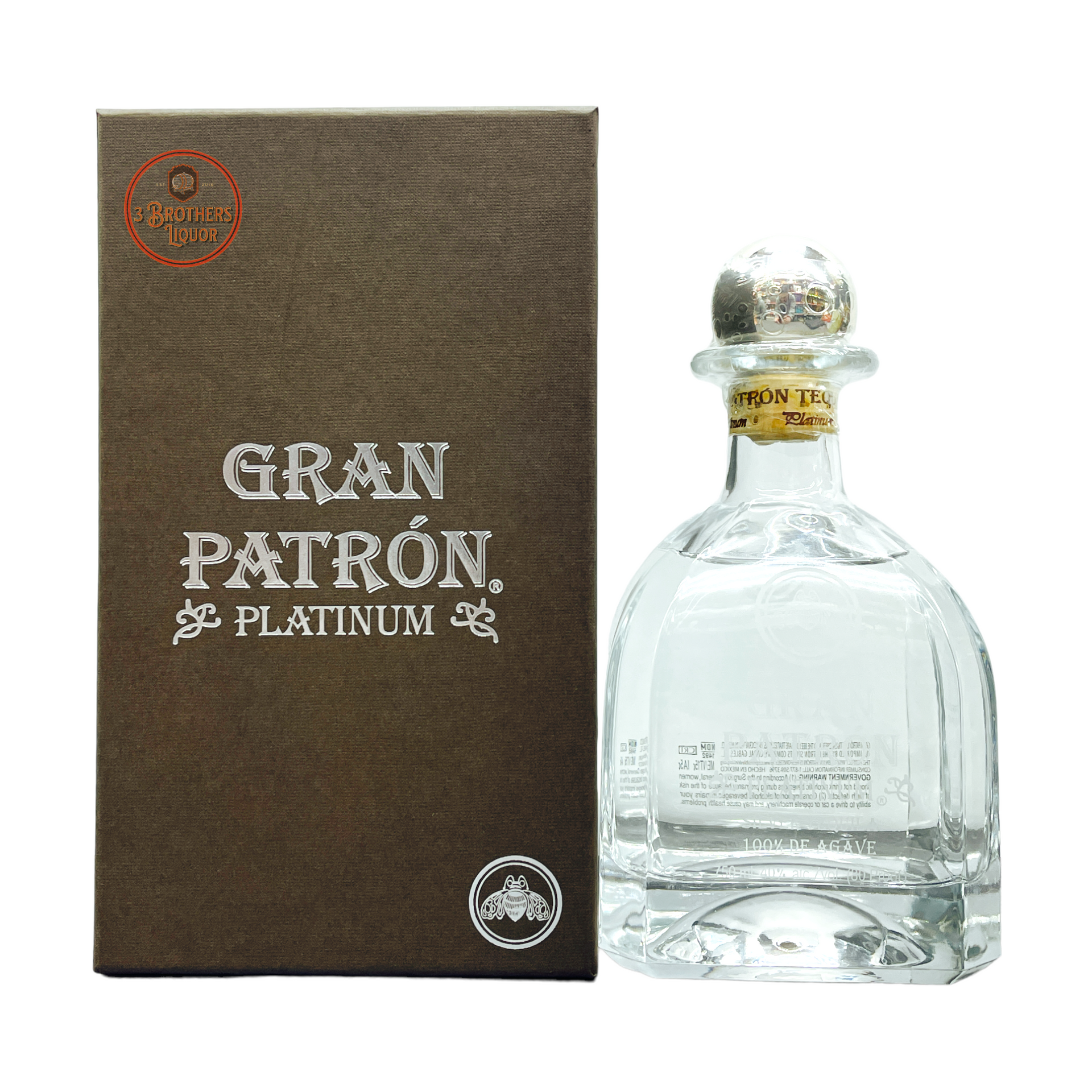 Gran Patron Platinum Silver Tequila W/ Box – 3brothersliquor
