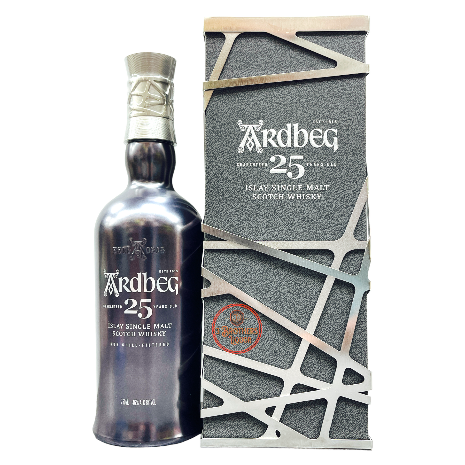Ardbeg Aged 25 Yrs Islay Single Malt Scotch Whiskey – 3brothersliquor