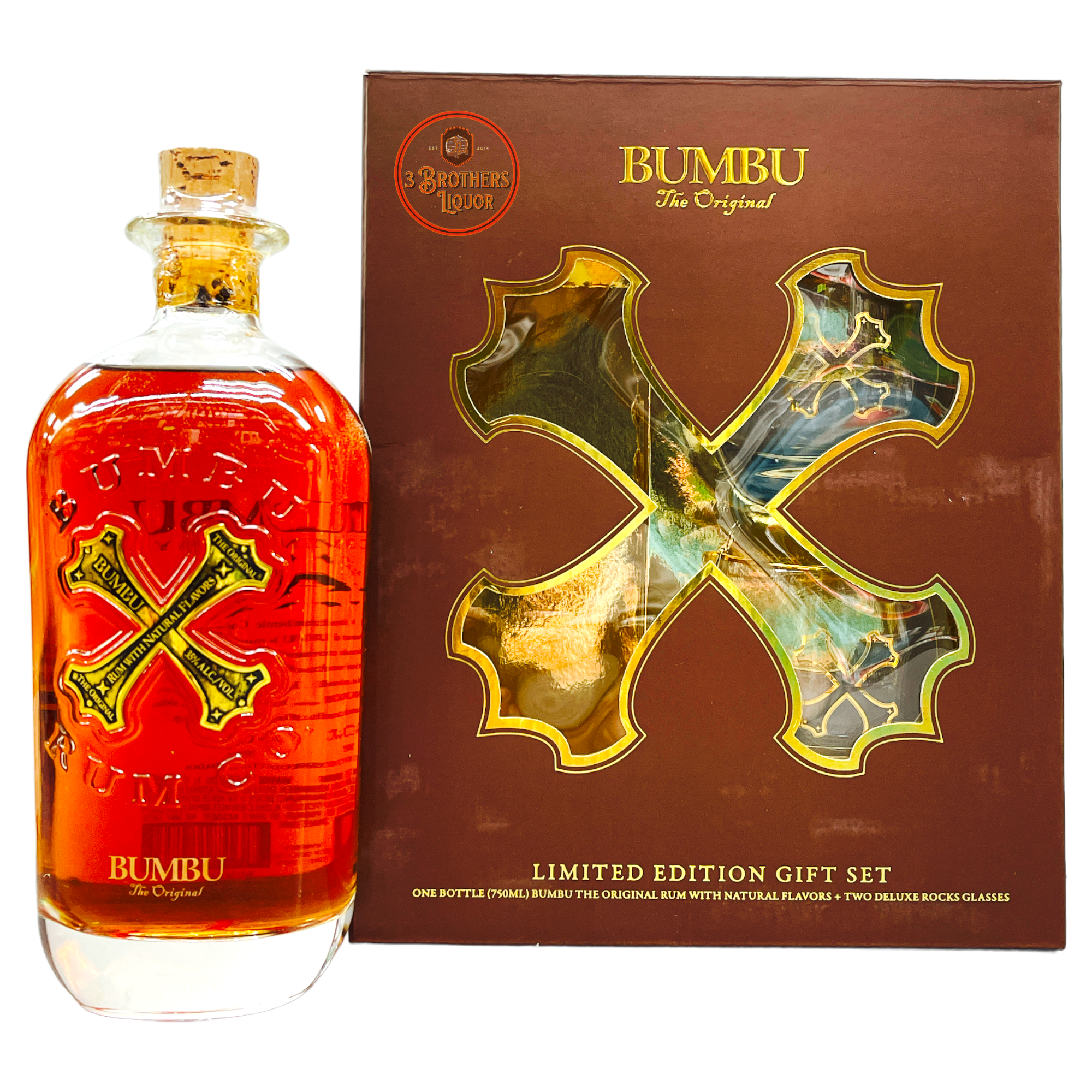 Bumbu The Original Rum Gift Set W/ 2 Rock Glasses – 3brothersliquor