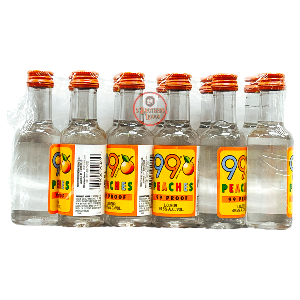 99 Brand Proof Peaches Liqueur 50ML Shots – 3brothersliquor