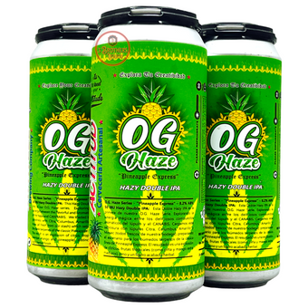 OG Haze Pineapple Express Double Hazy IPA - 3 Brothers Liquor