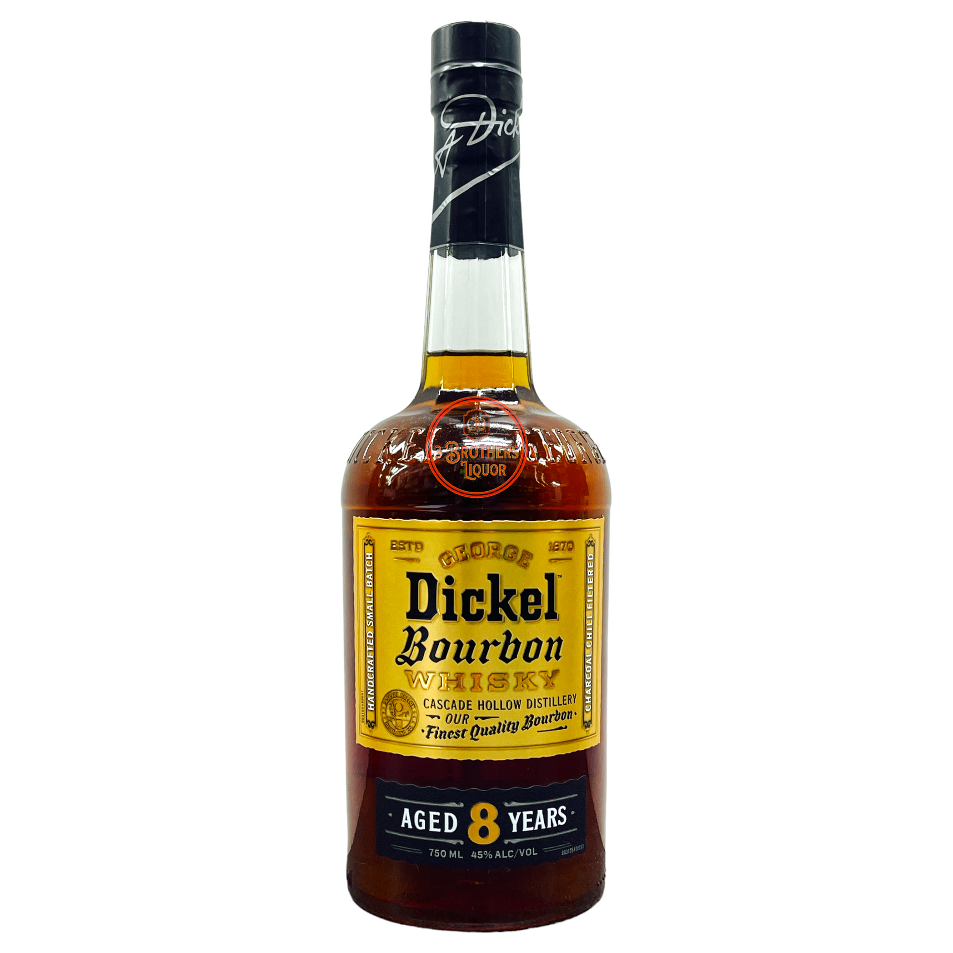 George Dickel Aged 8 Straight Bourbon Whiskey – 3brothersliquor