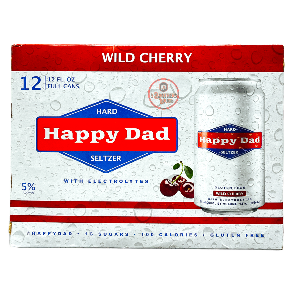 Happy Dad Hard Seltzer Wild Cherry Only Flavour (2022 Release ...