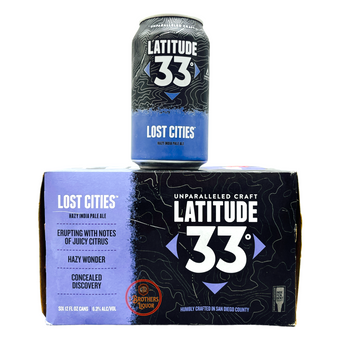 Latitude 33 Lost Cities Hazy IPA - 3 Brothers Liquor