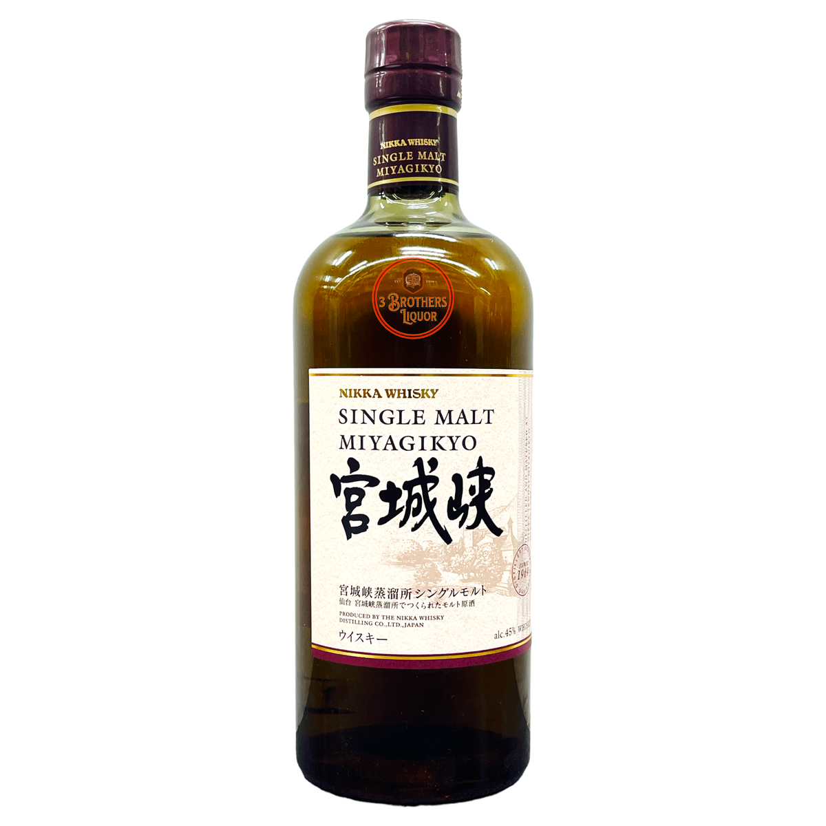 Nikka Single Malt Miyagikyo Japanese Whiskey – 3brothersliquor Nikka Single Malt Miyagikyo Japanese Whiskey – 3brothersliquor