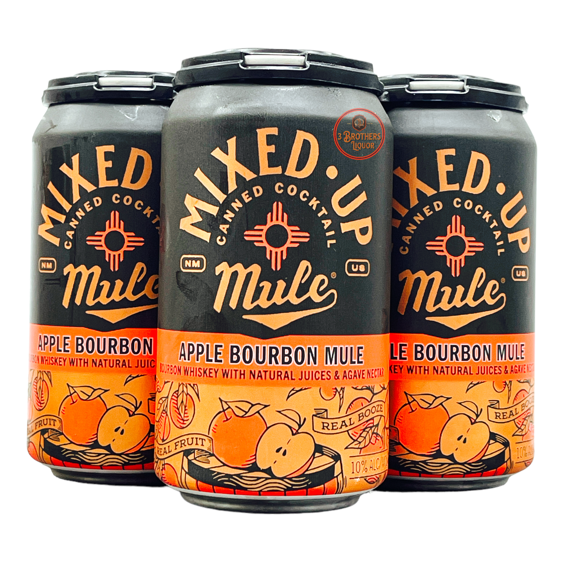Mixed Up Apple Bourbon Mule Canned Cocktails 4Pk Cans
