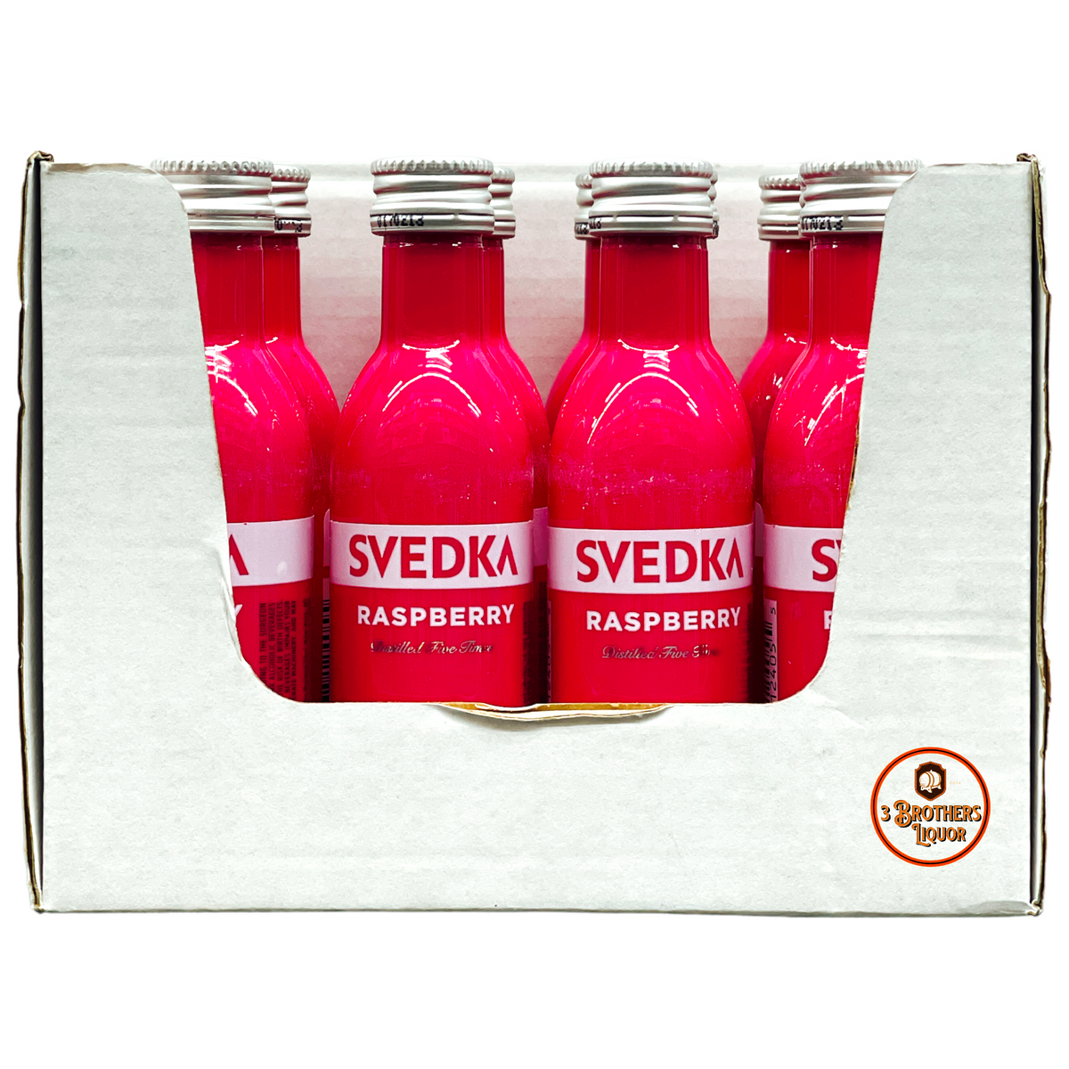 Svedka Raspberry Flavoured Vodka Miniature Shots (12 Of 50ML ...