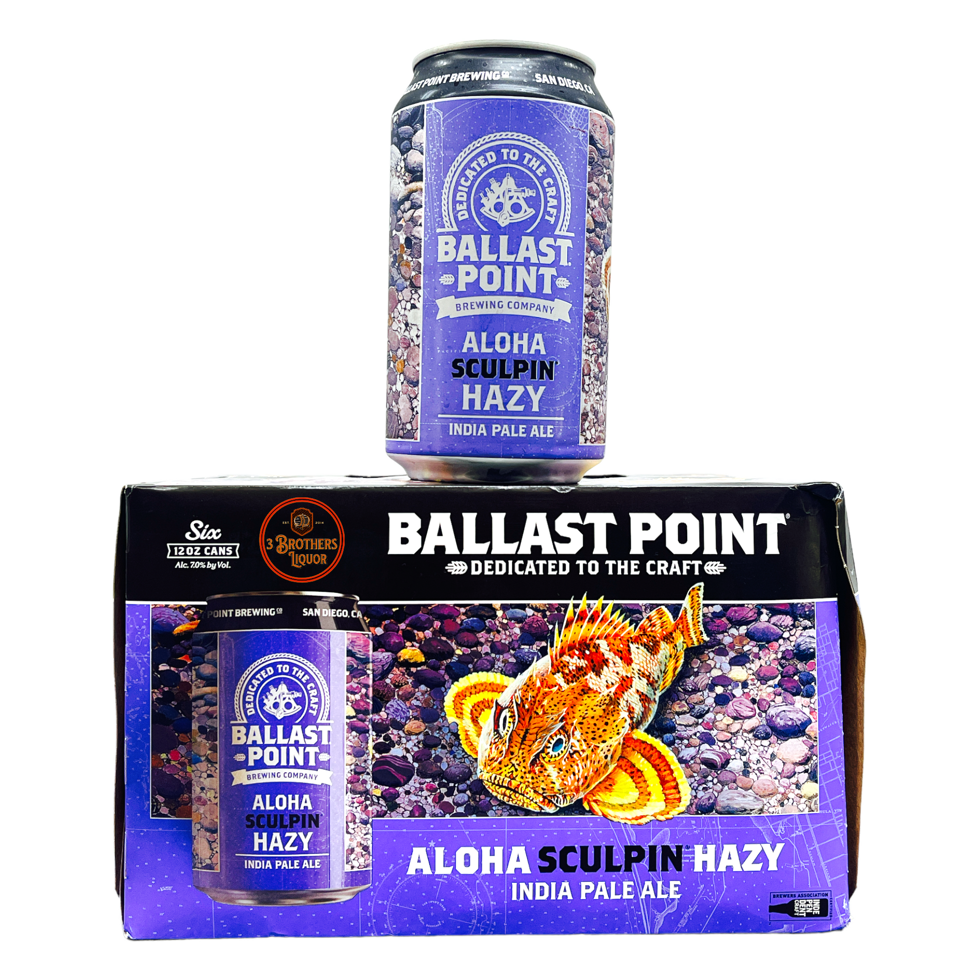 Ballast Point Aloha Sculpin Hazy IPA 6Pk Cans – 3brothersliquor