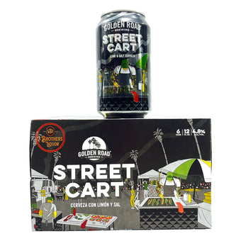 Golden Road Brewing Street Cart Cerveza Con Limon Y Sal 6PK Cans Golden Road Brewing Street Cart Cerveza Con Limon Y Sal 6PK Cans