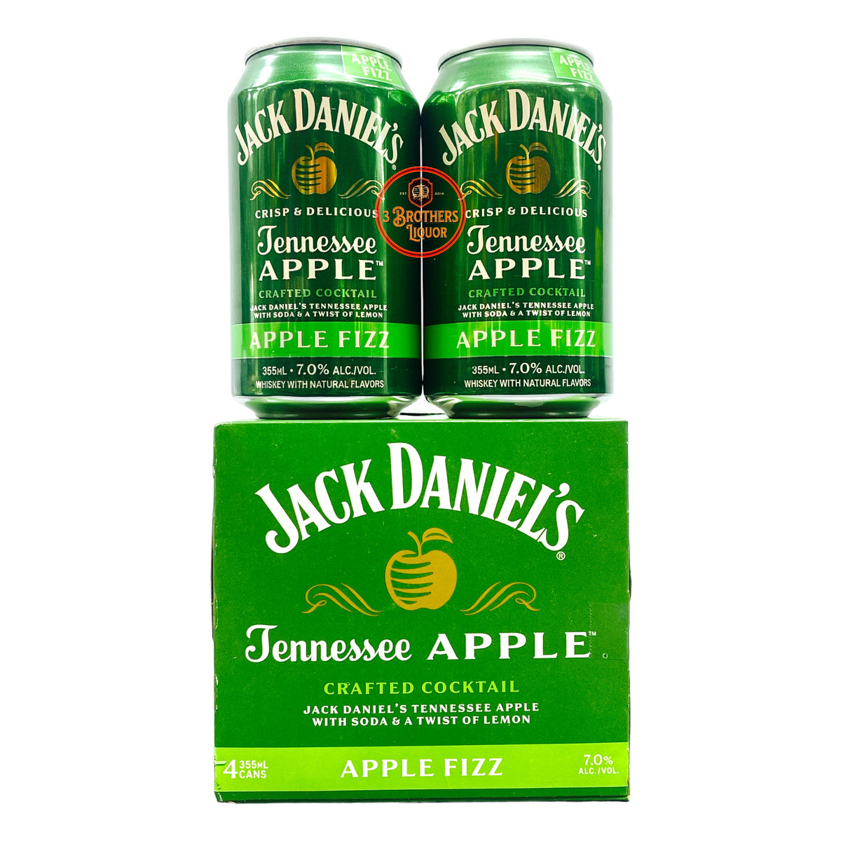 Jack Daniel's Tennessee Apple Crafted Premium 4PK Cocktail Cans
