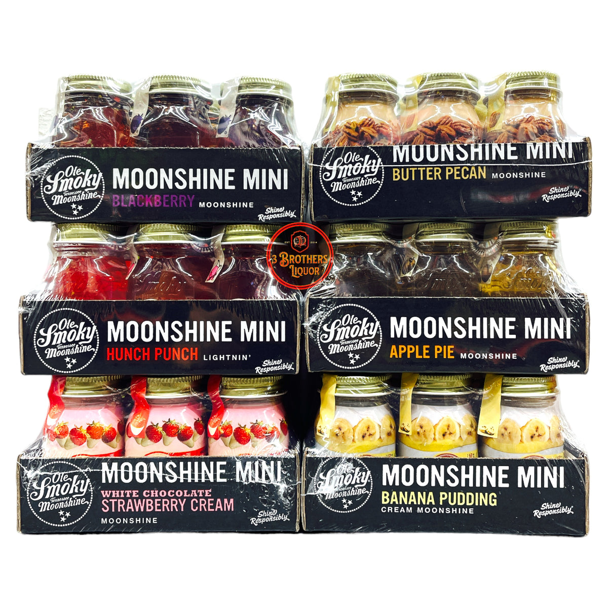 Ole Smoky Moonshine Mini Shots 36Pk 50ML Bundle Set – 3brothersliquor